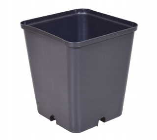 Kvetináč Edoniczki.pl 1 cm x 9 x 10 cm priemer 9 cm plast čierny